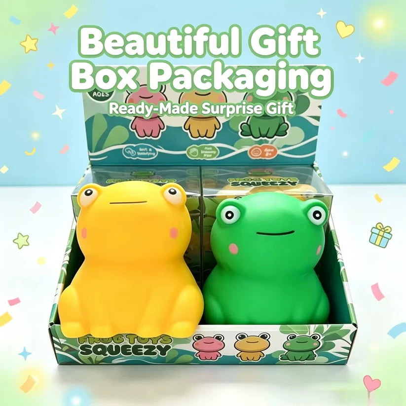 Jumbo dough filled frog squishy