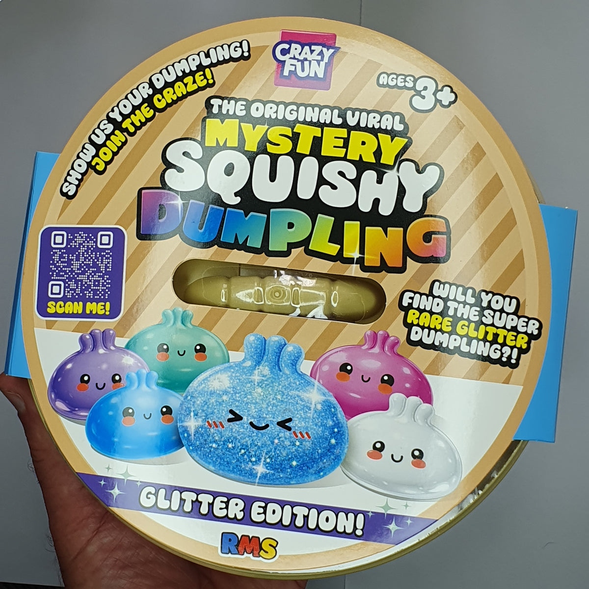 XL Mystery Squishy Dumpling -  Glitter Edition
