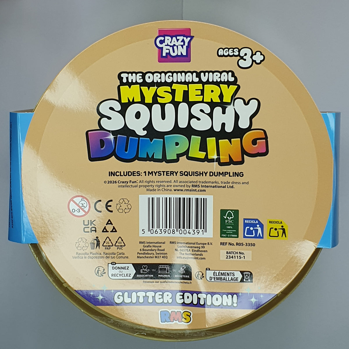 XL Mystery Squishy Dumpling -  Glitter Edition